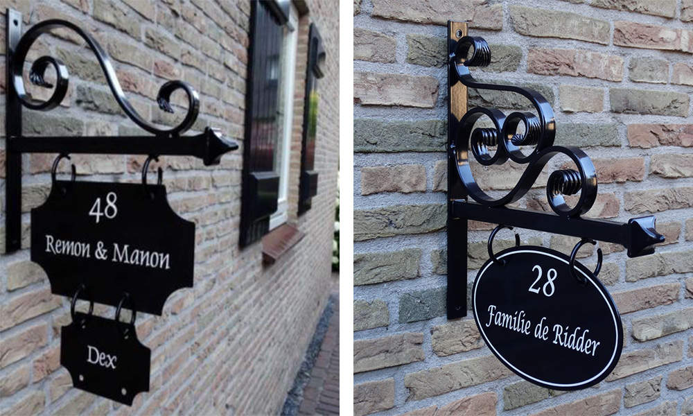 Verbazingwekkend Naambordje voordeur of huis | Handgeschilderde naambordjes bestellen BM-81